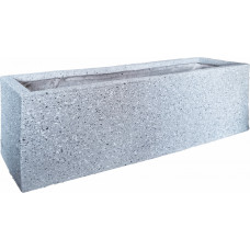 Besk Puķu pods stiklšķiedras 65x18x20cm, gaiši pelēks