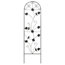 Besk Dekoratīvs režģis metāla 43x162cm, melns