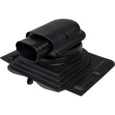 Vilpe Solar metāla jumtu pieslēguma elements, melns