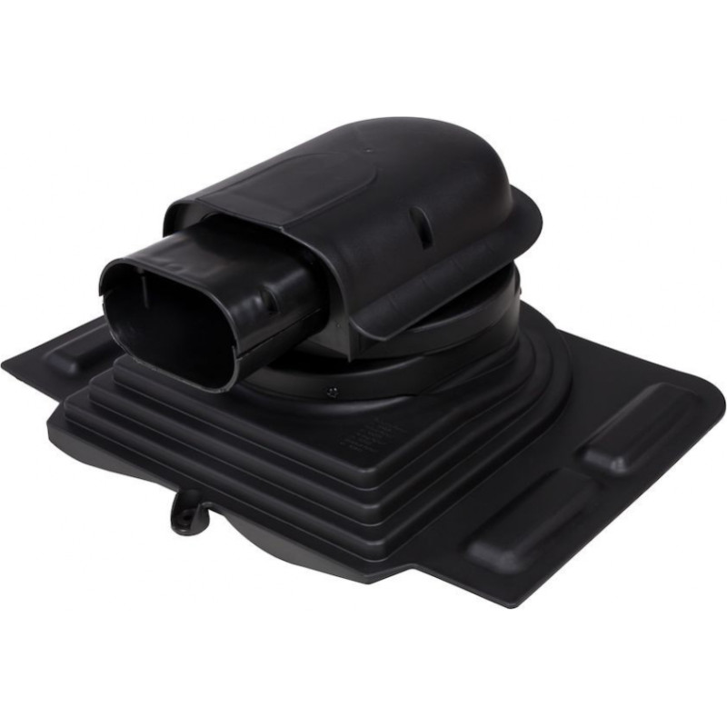 Vilpe Solar metāla jumtu pieslēguma elements, melns