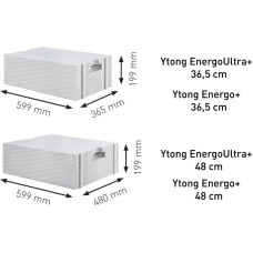 Ytong Ārsienu bloki Energo+ PP2/0,3 S+GT