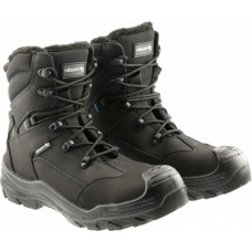 Hogert Izolēti drošības zābaki S3L FO SR, JORG, HT5K590-44, melni, 44. izmērs, ar kompozīta purngalu un Kevlar anti-punkcijas zoli.