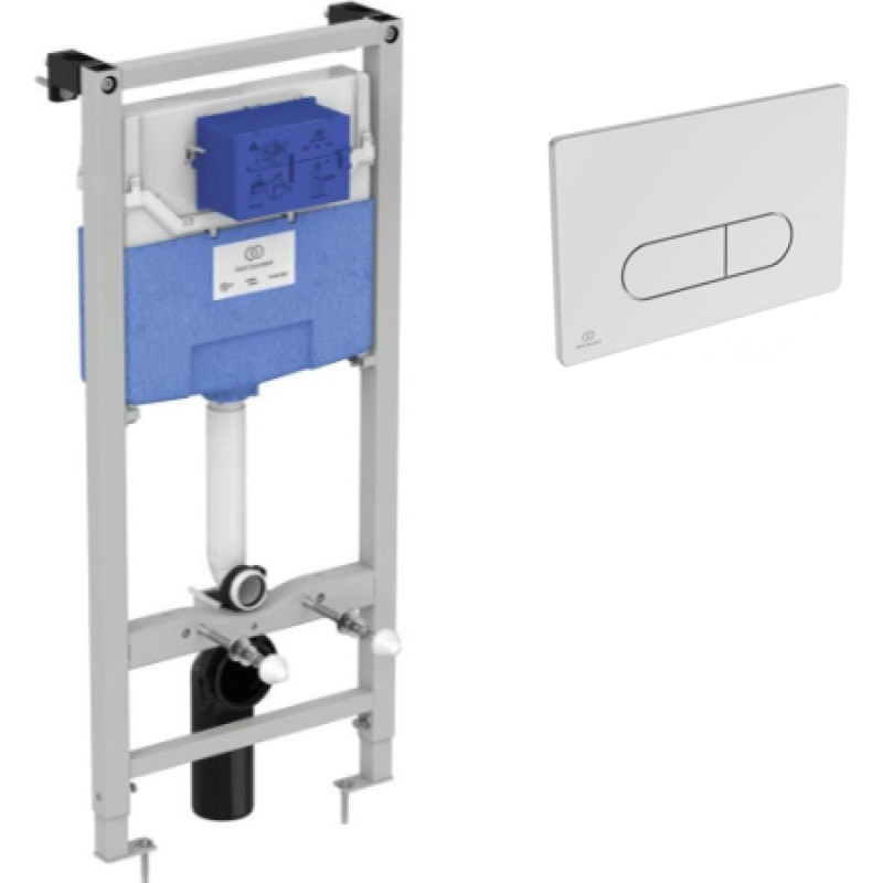 Ideal Standard iebūvējamais rāmis podam ProSys, 500x210 mm, h=1150 mm + taustiņš Oleas M1, hroms