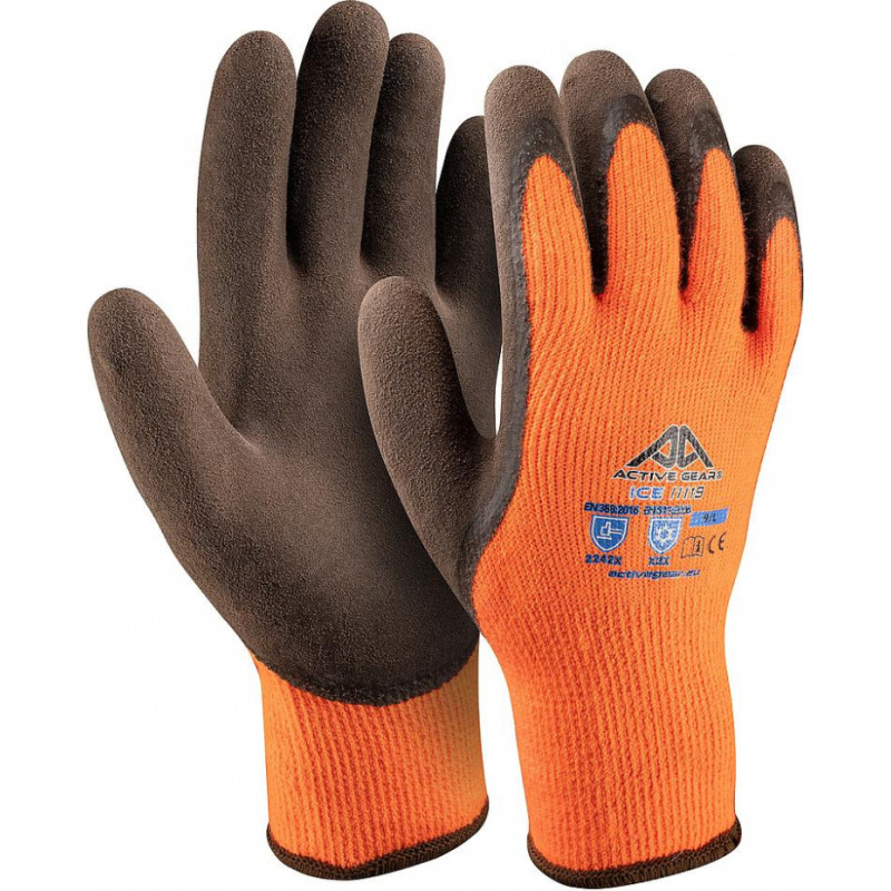 Active Gear Siltie cimdi ar lateksa pārklājumu, ICE I1120, 10/XL