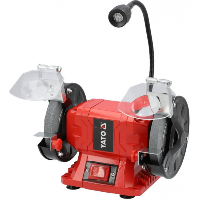 Yato Galda slīpmašīna 150W (125x12,7mm), YATO, YT-822100, 2980 apgr./min, LED apgaismojums, drošības aizsargi