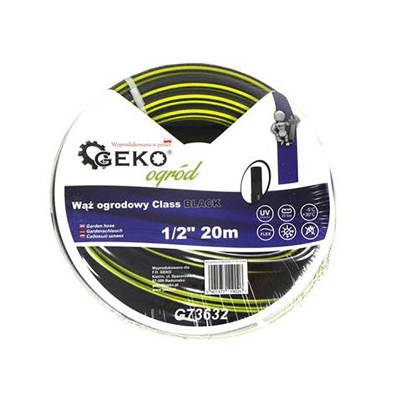 Geko Šļūtene CLASS BLACK 1/2'' 20m Geko