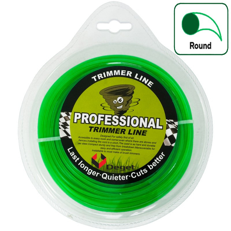 Deget Trimmera aukla Professional, apaļā 3.0mm x 50m V90112 DEGET