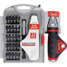 Kreator Uzgaļu komplekts PH, PZ, FL, TORX (22gab.) KRT064460 KREATOR