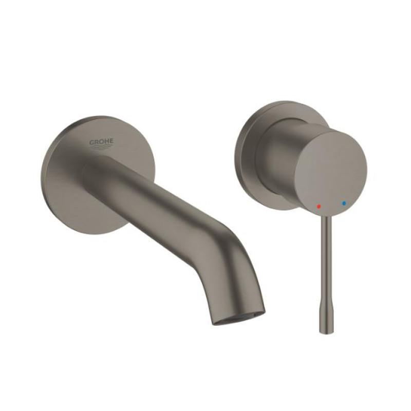 Grohe izlietnes maisītāja Essence virsapmetuma daļa, 2 MC, iztece 183 mm, no sienas, brushed hard graphite
