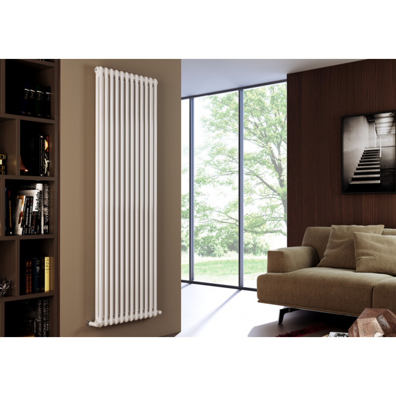 Cordivari radiators Ardesia 2 rindu, H-1500, 10 sekcijas, grīdas AS6, balts RAL9010