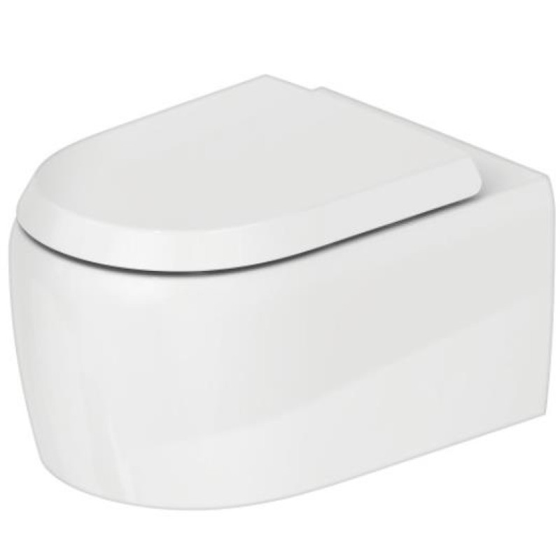 Duravit pods ar QR/SC Qatego rimless, stiprināms pie sienas, 380x570 mm, Durafix, balts