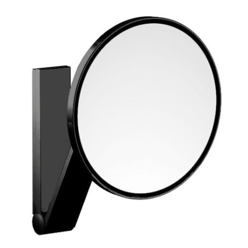 Keuco spogulis iLook_move, 5x palielina, d=212 mm, brushed black chrome