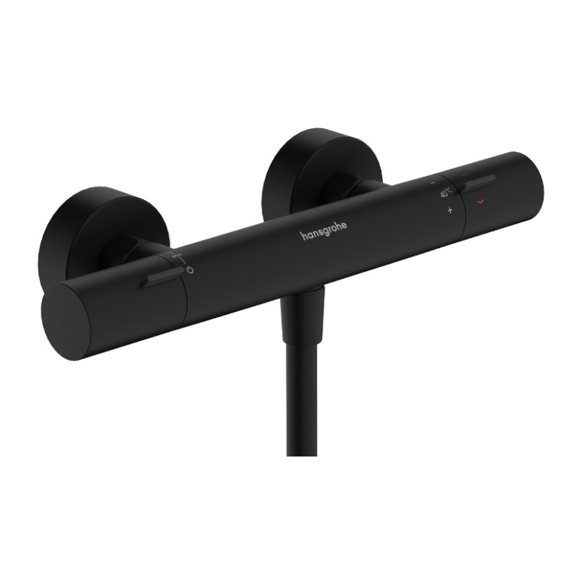 Hansgrohe dušas termostats Ecostat Fine, matēts melns