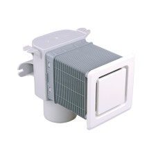 H&L sienā iebūvējams gaisa vārsts, 120x120 mm, DN50/75