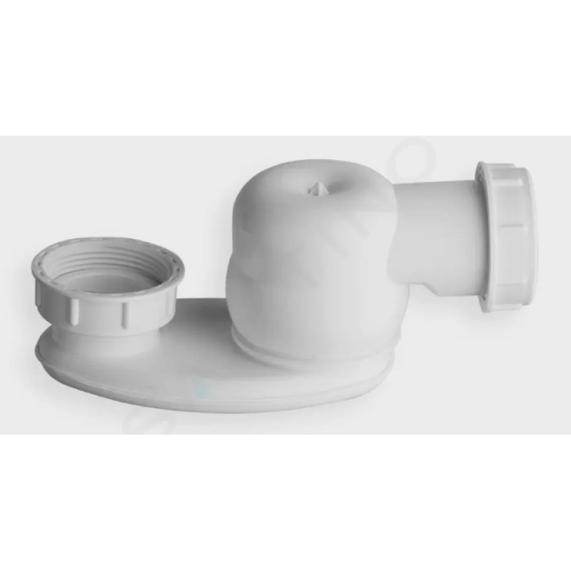 Silfra sifons ar pārplūdi 1½,42 mm, balta plastmasa