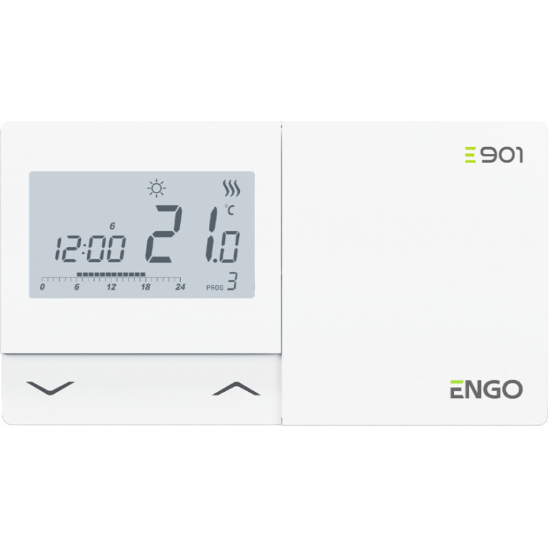 Engo Controls programmējams, vadu termostats E901