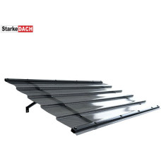 Jumtiņš STARKEDACH Diamonds T-150 (taisns), pelēks 150 x 95,4 cm / gab