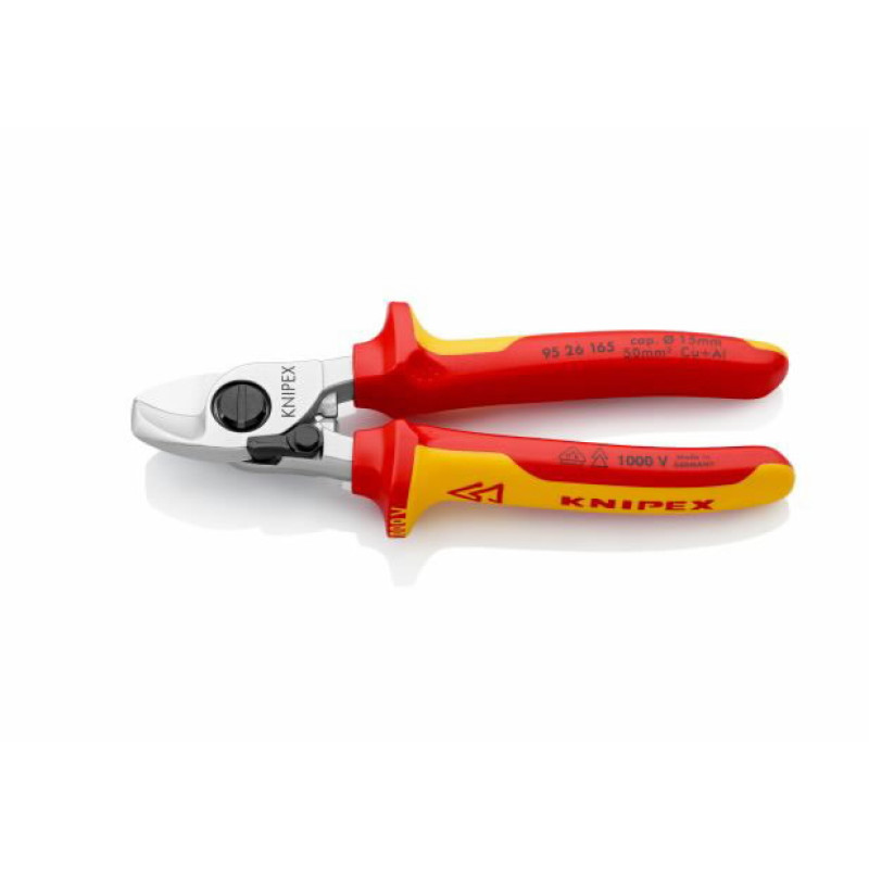 Knipex Knaibles VDE -15 mm ar atsperi 165 mm, Comfort rokturis, Knipex