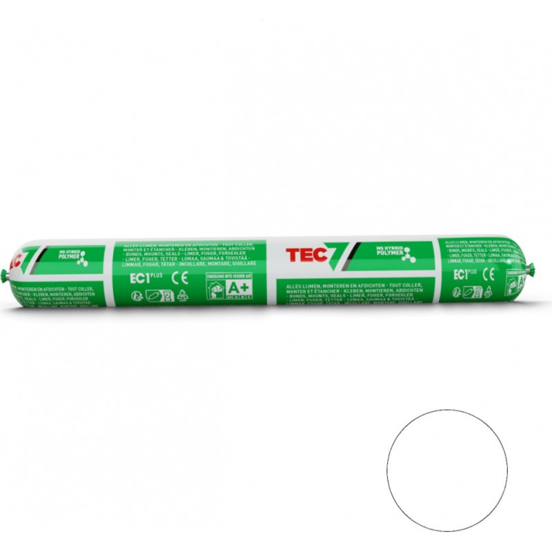 Tec7 Līme, hermētiķis, iepakojums, balts, 600ml