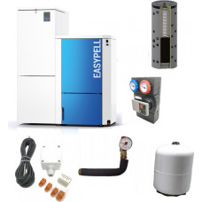 Easypell 16 Granulu apkures katls (5-16kW) ar 165kg granulu tvertni, 4 ACC RAD+KŪ/CS