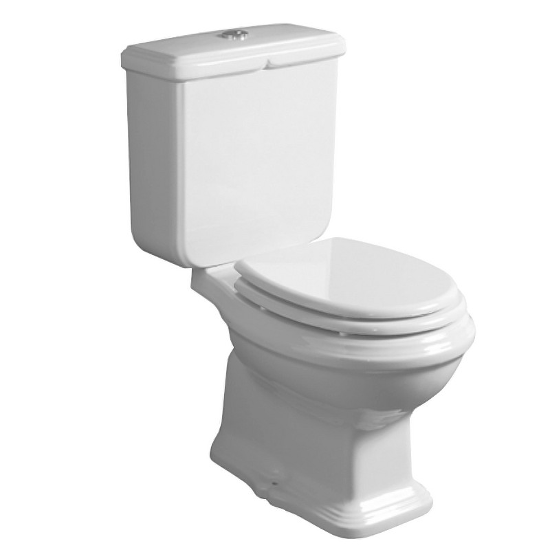 Simas Arcade WC komplekts 36.5x68.5cm, sienas izvads, balts - gab.