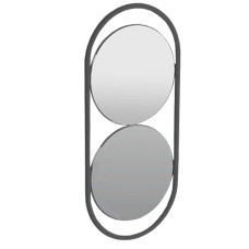 Simas Wave spogulis 30x70cm matēts melns - gab.