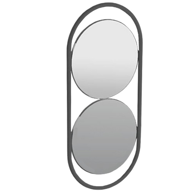 Simas Wave spogulis 30x70cm matēts melns - gab.