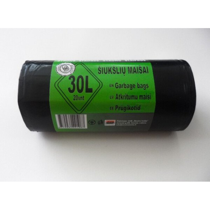 Atkritumu maiss 30L / 20 gab; / rullis