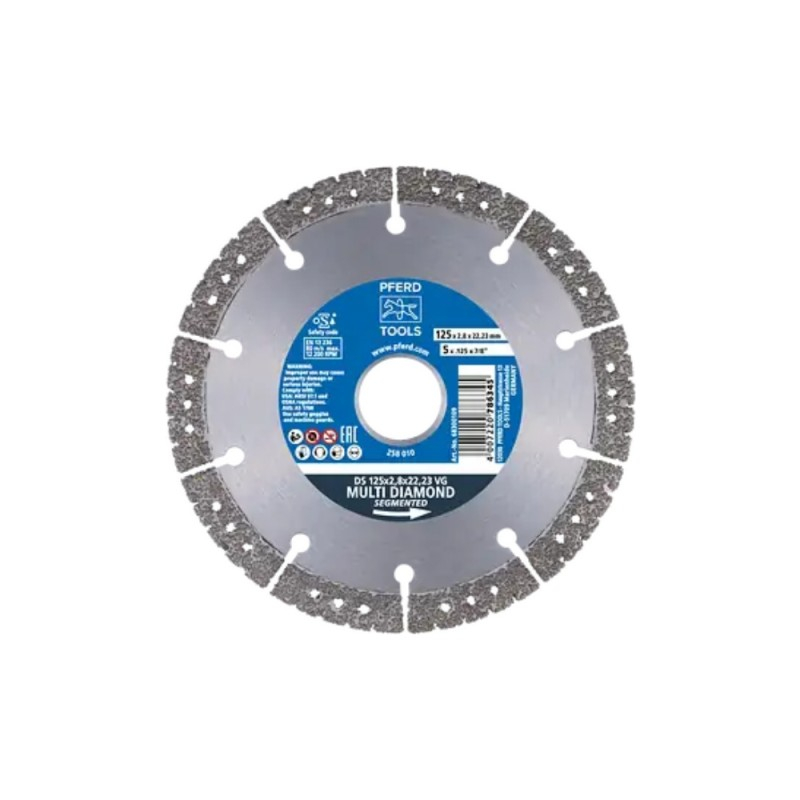 Pferd Dimanta griešanas disks PFERD D1A1R 125x2,8x1,6x22,2mm D601VG