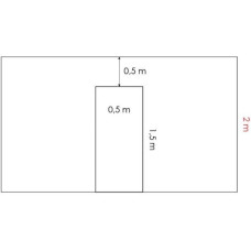 U formas ejas atdalītājs 2m garām siltumnīcām / gab