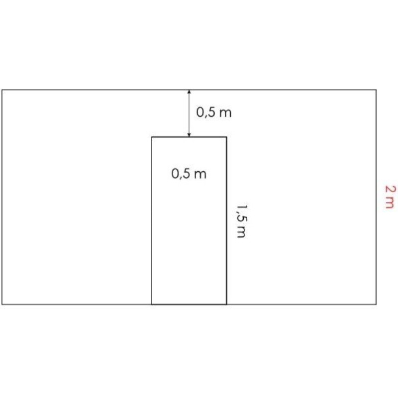 U formas ejas atdalītājs 2m garām siltumnīcām / gab