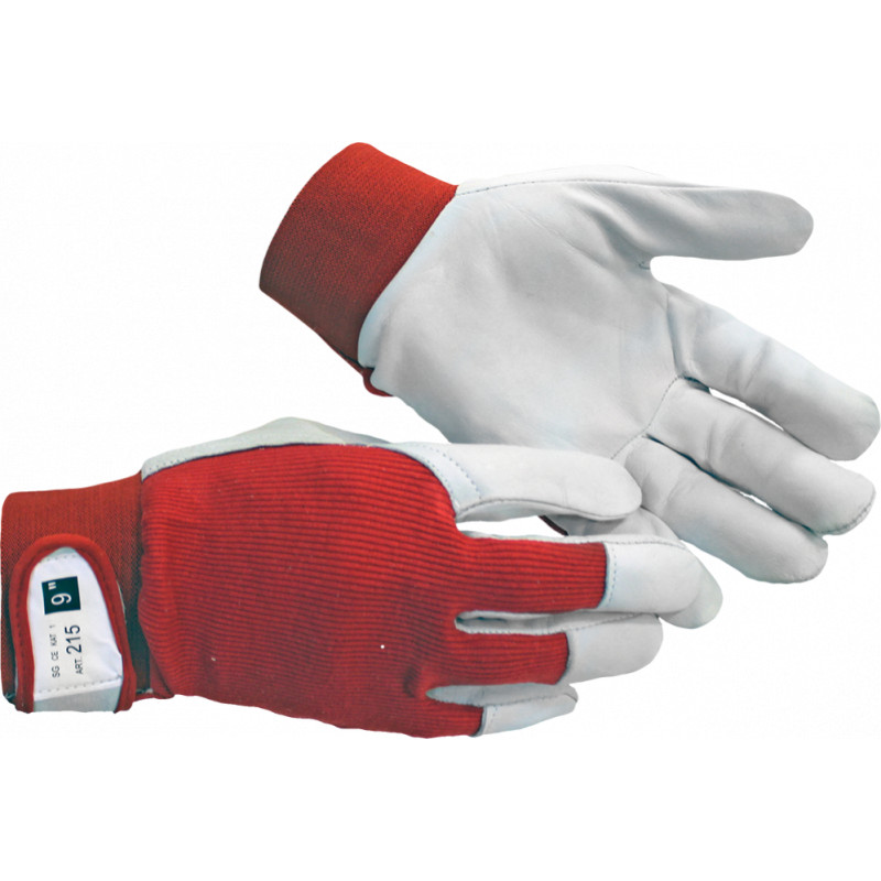 Besk Cimdi gludas ādas ar klipsi 11 izm.