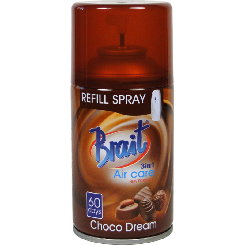 Brait Gaisa atsvaidzinātājs dozatoram 250ml Brait Choco Dream