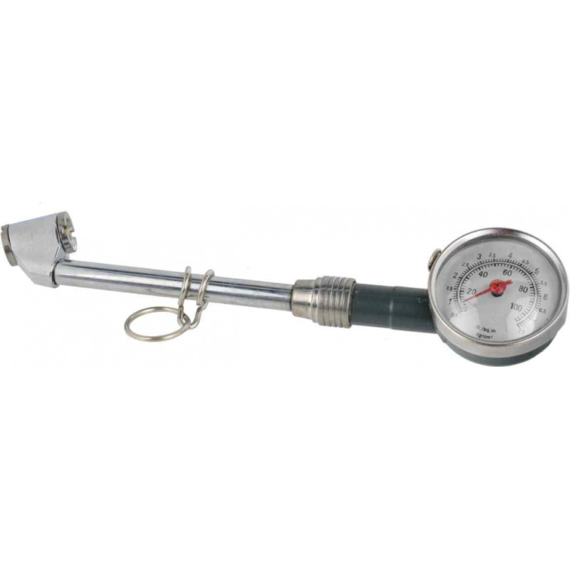 Geko Riepu manometrs hromets garš 0.5-7.5 bar