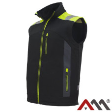 Art.master Darba veste Classwork Softshell melna ar atstarotajām M