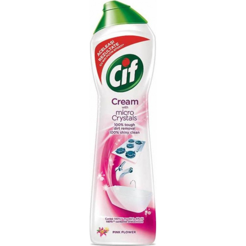 CIF Līdzeklis Cif Pink Flower Chrystals virsmu tīrīšanai 500ml