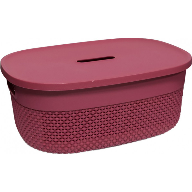 Artflow Grozs ar vāku Deny 38x28x15cm, sarkans