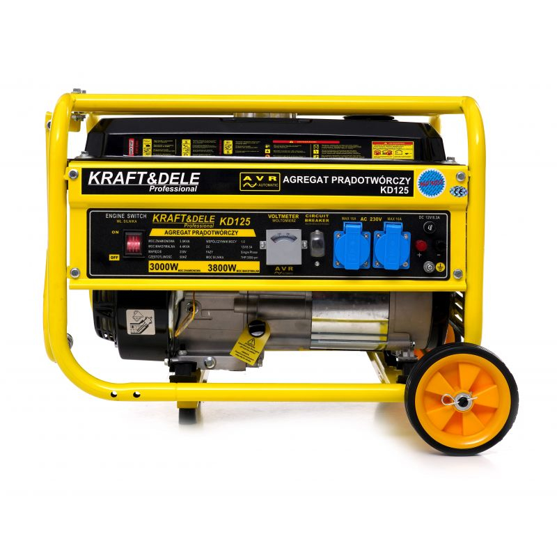 Kraft&Dele Ģenerators benzīna KD125 12V/230V 3kW AVR