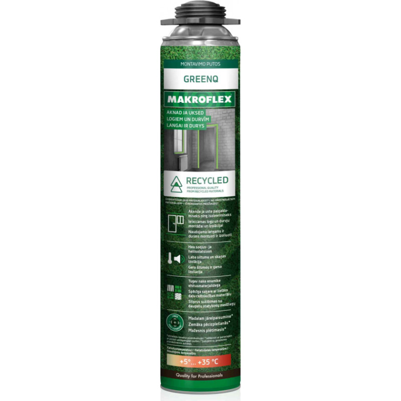 Makroflex Putas Makroflex GreenQ Gun Foam 750ml BAL