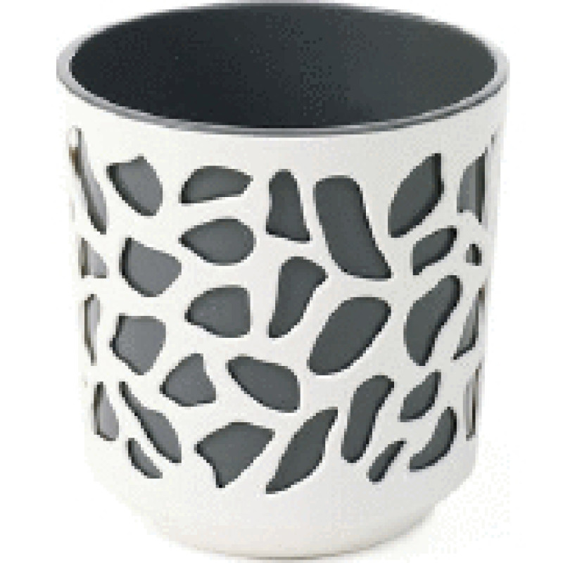 Lamela Puķu pods Aztek 25cm, pelēks