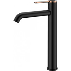 AB Jaucējkrāns izlietnes AB AMBER, augstais, melns/zelts