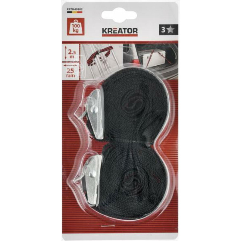 Kreator Siksna bagāžas nostiprināšanai 2,5M - 100KG