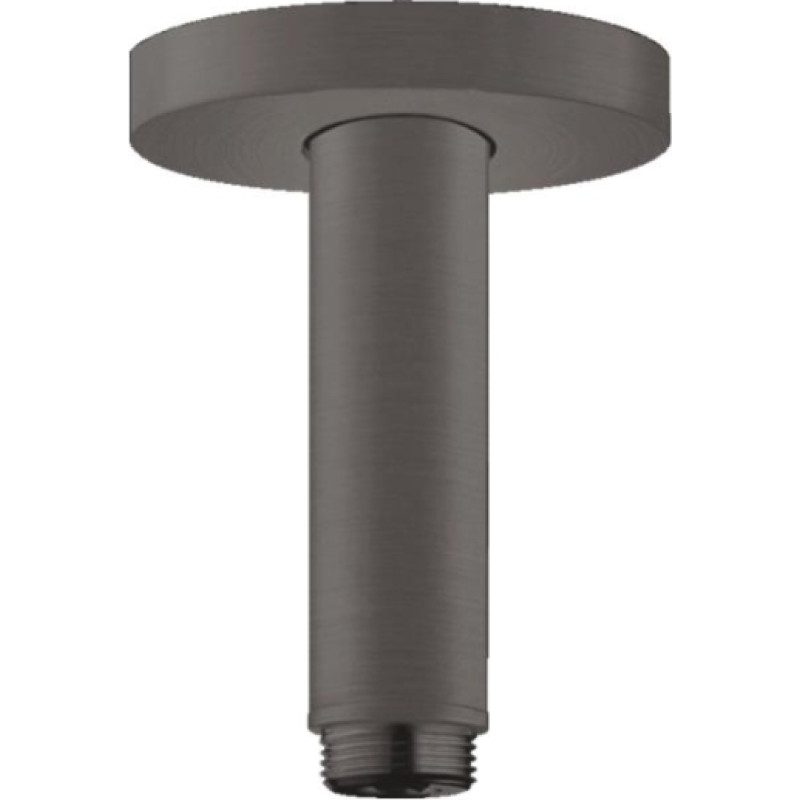 Hansgrohe dušas galvas turētājs S, 100 mm, no griestiem, brushed black chrome