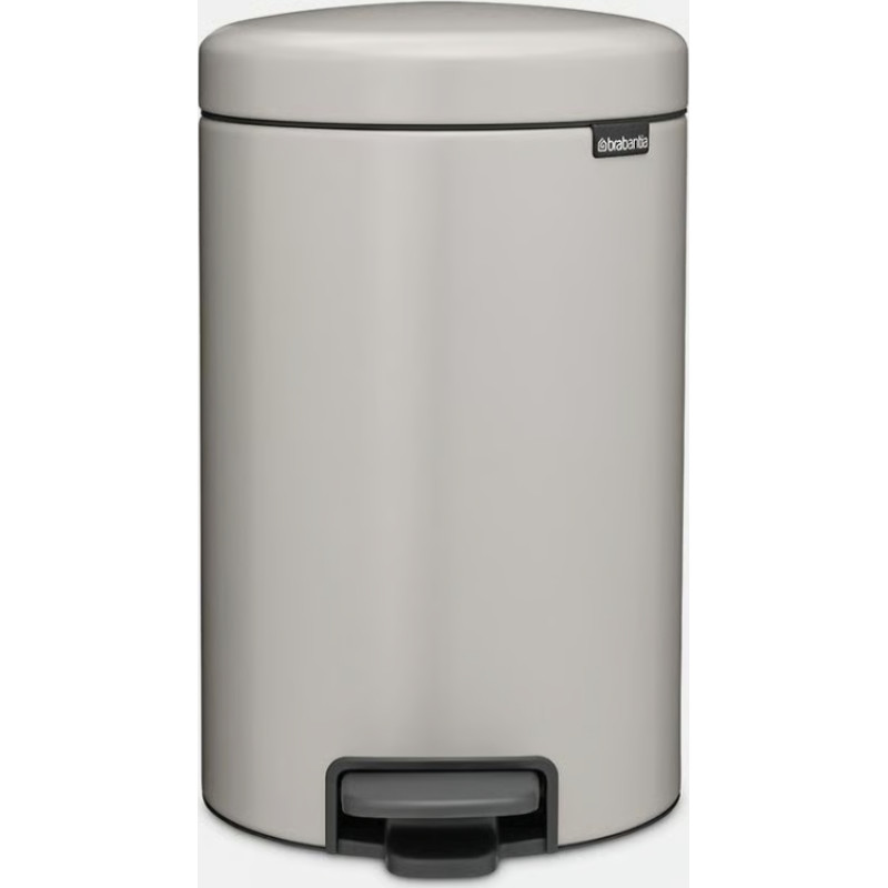 Brabantia atkritumu tvertne ar pedāli NewIcon, 12l, soft grey