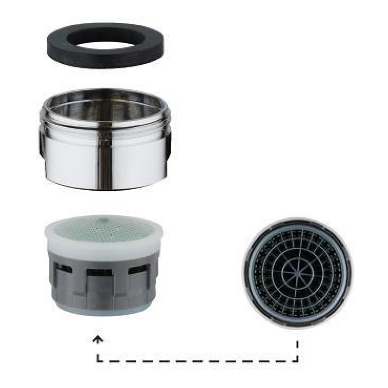 Grohe aerators, 5.7 l/min pie 3 bar, hroms