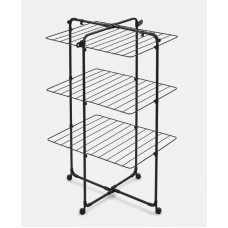 Brabantia veļas žāvētājs Hangon Tower, 23 m, matēts melns
