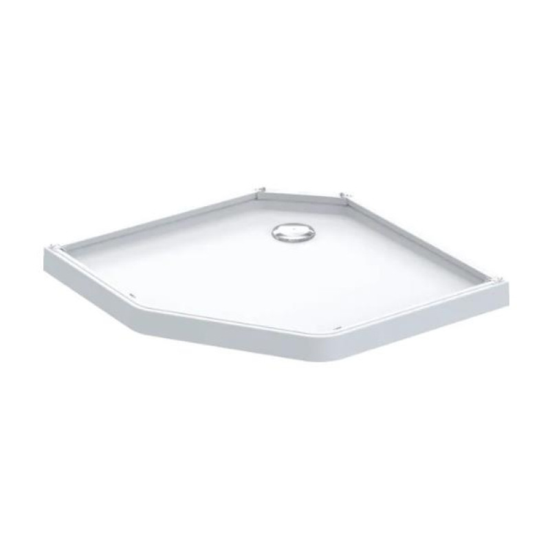 Contura Showe piecstūrveida dušas paliktnis Showerama, 900x800 mm, balts