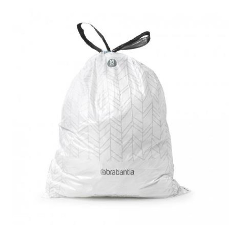 Brabantia atkritumu tvertnes ieliktņi M, 60l, 6x20 maisi, balts