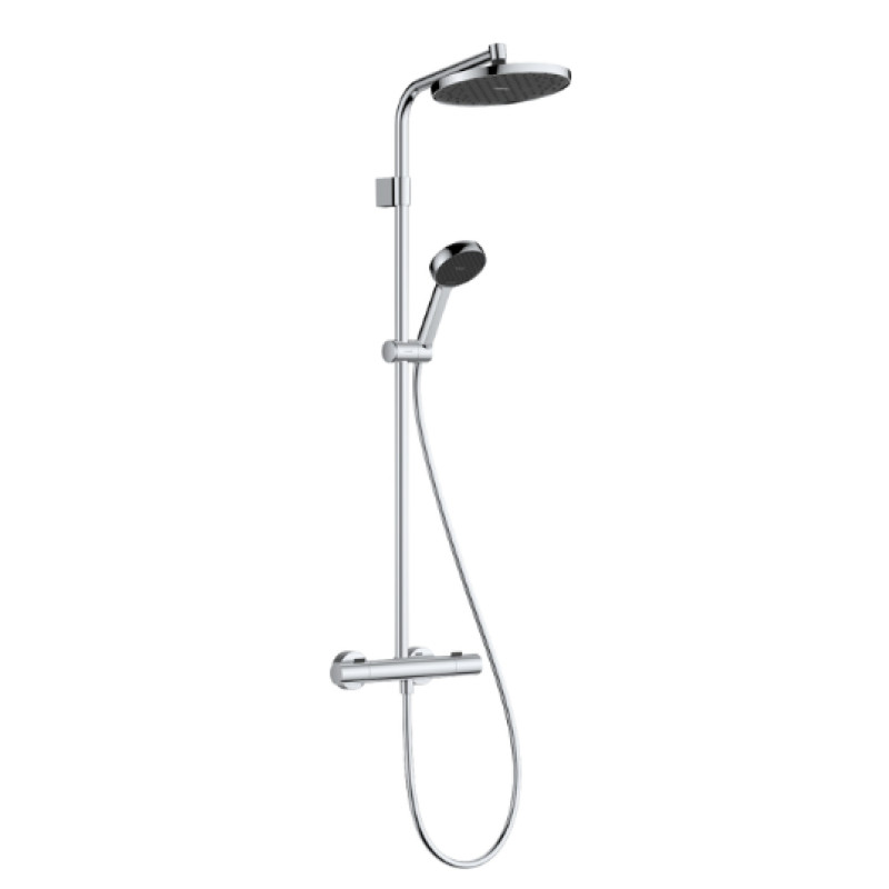 Hansgrohe dušas sistēma ar termostatu Activera S 240 1jet EcoSmart Ecostat Fine Varia, hroms