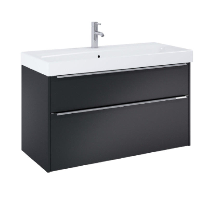 Jika izlietnes skapītis ar izlietni Pure, 1020x440 mm, h=540 mm, 2A, matēts melns